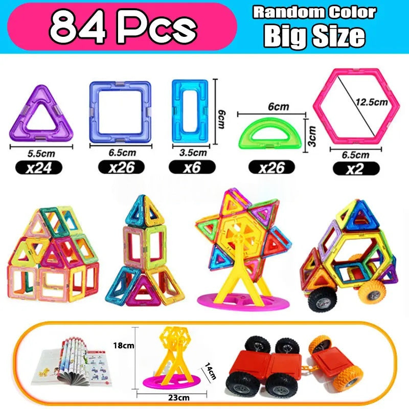 Magnetic Building Blocks Set for Kids | Creative Construction Toy