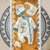 Baby Animal Print Jumpsuit Set 4PCS