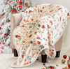 Christmas Flannel Blanket Soft Cozy Holiday Throw