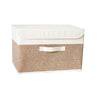 Fabric Organizer Bin with Lid for Home Storage