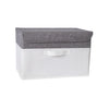 Fabric Organizer Bin with Lid for Home Storage