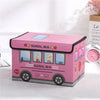 Collapsible School Bus Storage Box – 24L Fabric Organizer