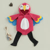 Baby Bird Costume Romper - Hooded Parrot Outfit with Wing Sleeves & Socks