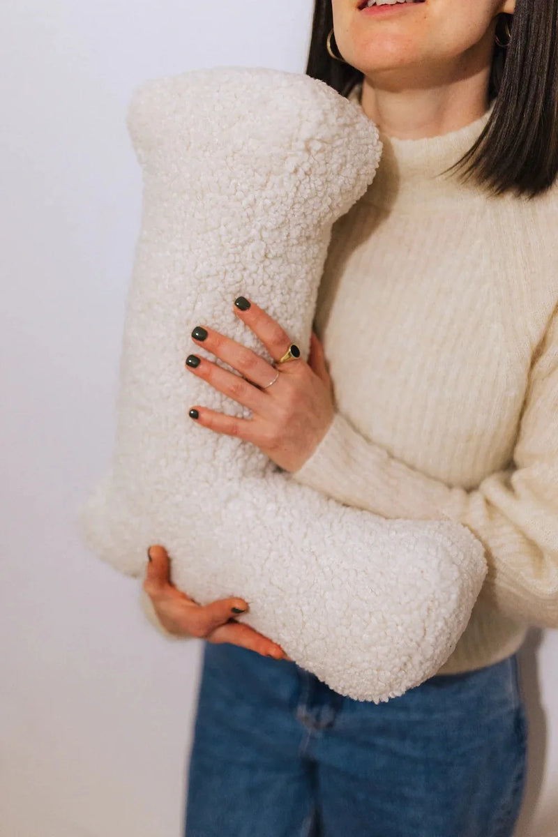 Lambswool Alphabet Pillows – Soft Plush Letter Cushion for Nursery and Playrooms