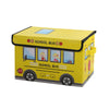 Collapsible School Bus Storage Box – 24L Fabric Organizer