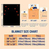 Halloween Throw Blanket - Soft Pumpkin & Bat Flannel Blanket for Bed, Sofa & Decor