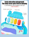 Baby Piano Play Gym with Music Mat and Sensory Toys