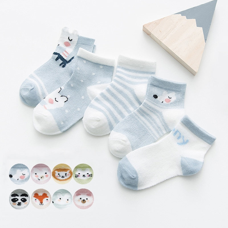 Cute Baby Socks (5 Pairs)