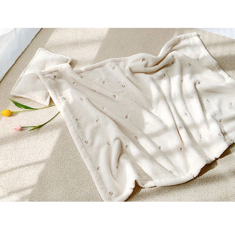 Cute Embroidered Baby Blanket