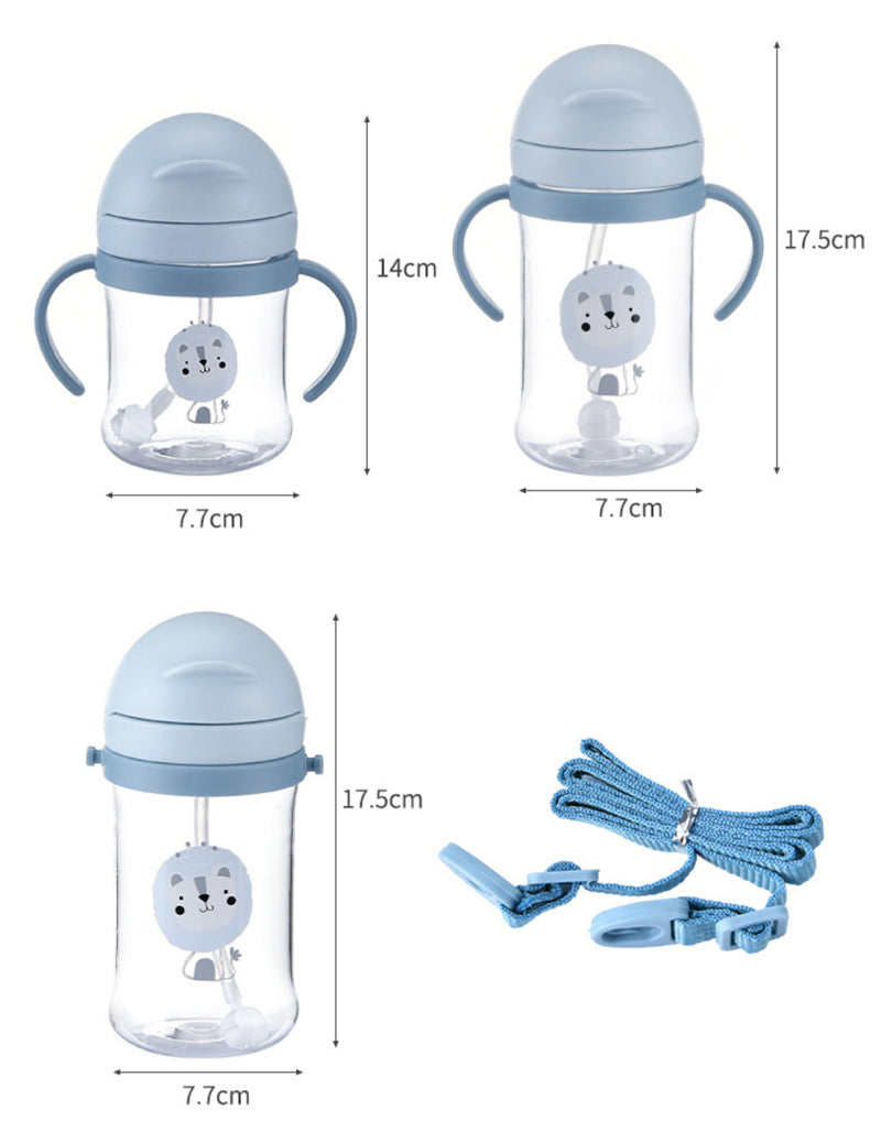 Cute Animal Feeding Bottle With Straw