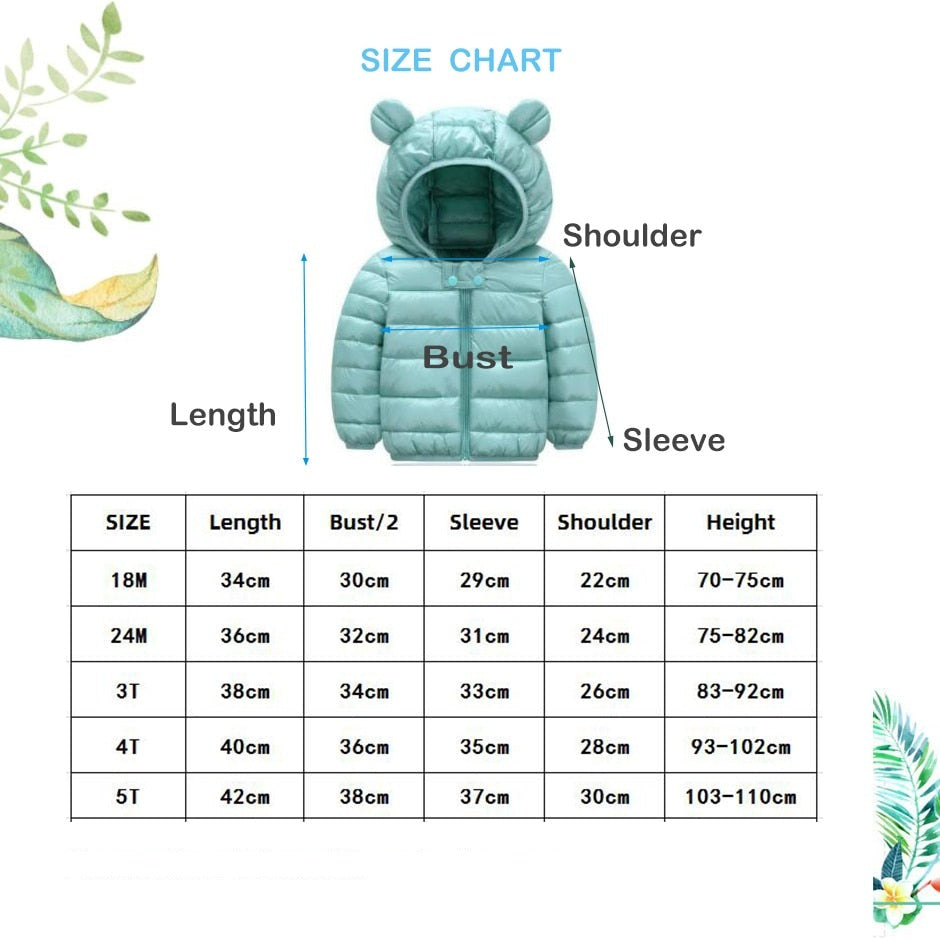 Cute Baby/Infant Puffer Jacket