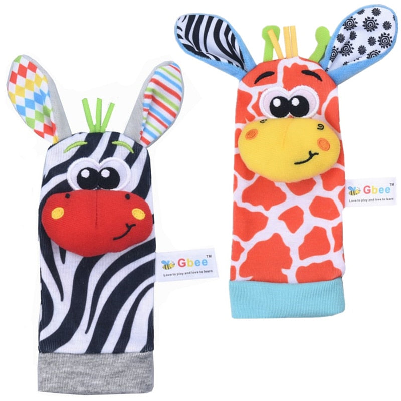 Animal Rattle Baby Socks