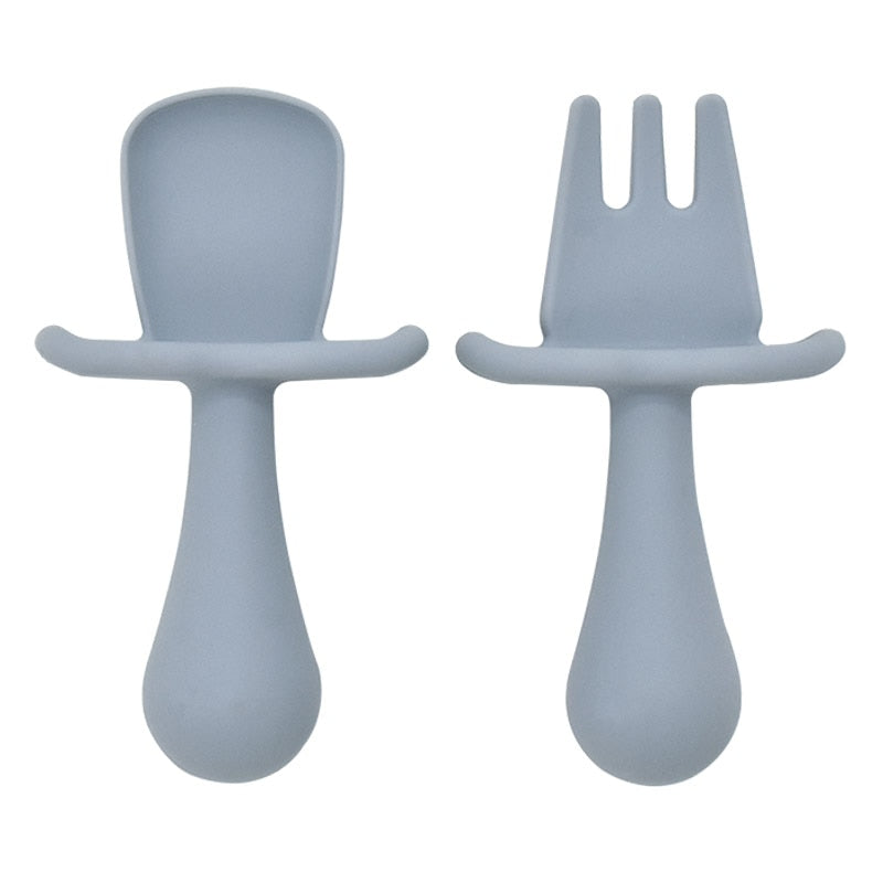 Mini Silicone Baby Spoon & Fork