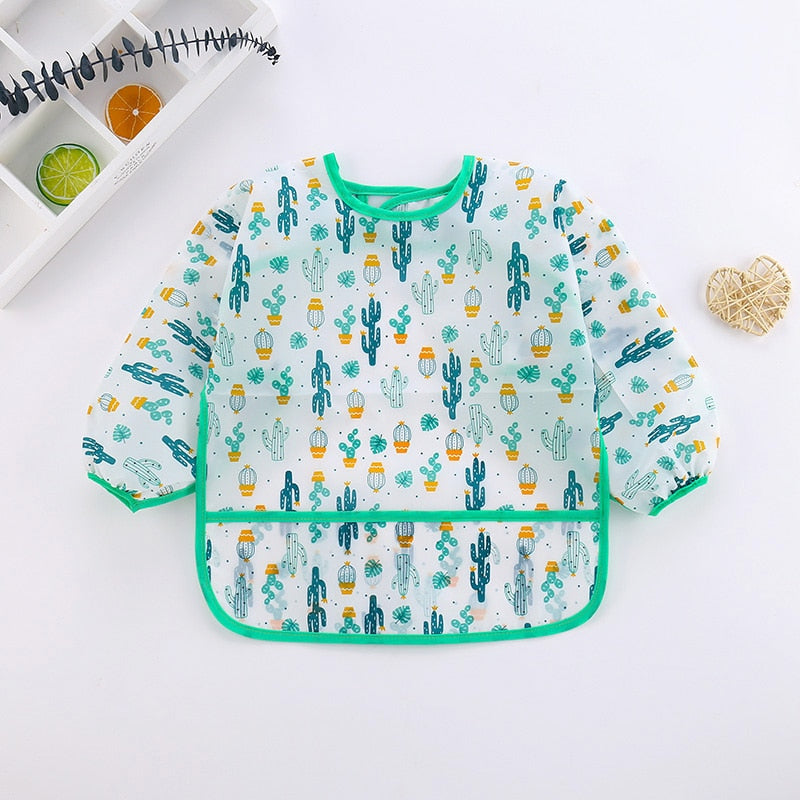 Waterproof Long Sleeve Apron for Babies/Kids