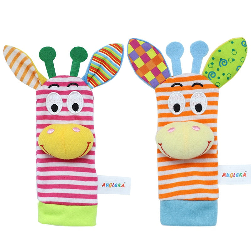Animal Rattle Baby Socks
