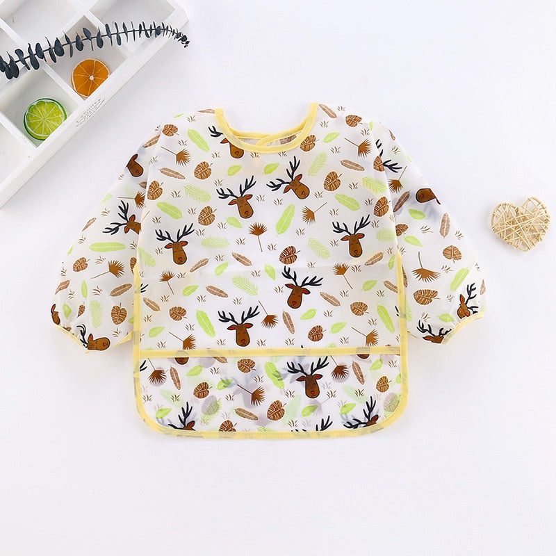 Waterproof Long Sleeve Apron for Babies/Kids