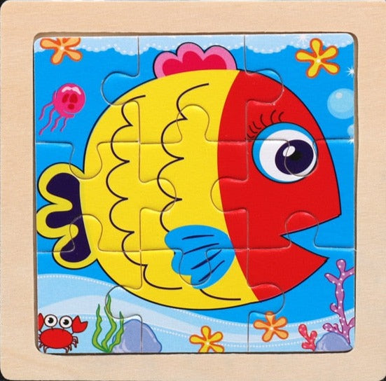 Wooden Cartoon Puzzle