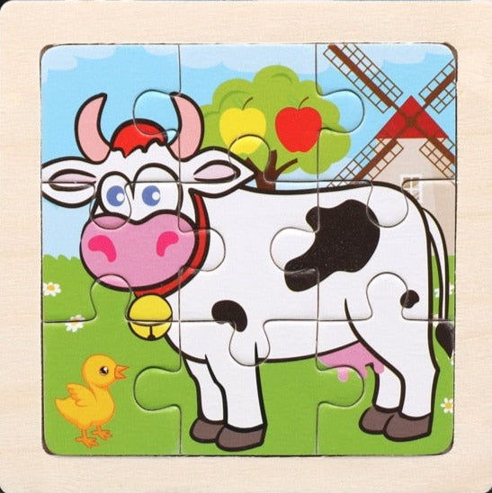Wooden Cartoon Puzzle
