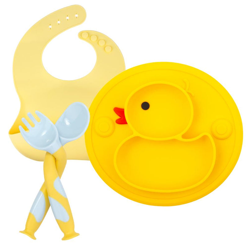 Cute Duck Silicone Tableware