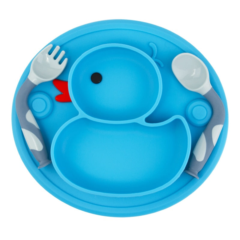 Cute Duck Silicone Tableware