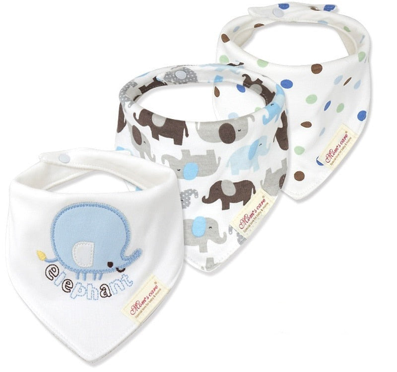 Cute Bandana Bib Set (3pcs)