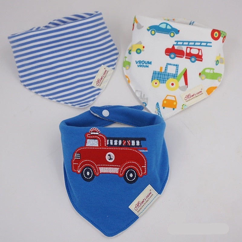 Cute Bandana Bib Set (3pcs)