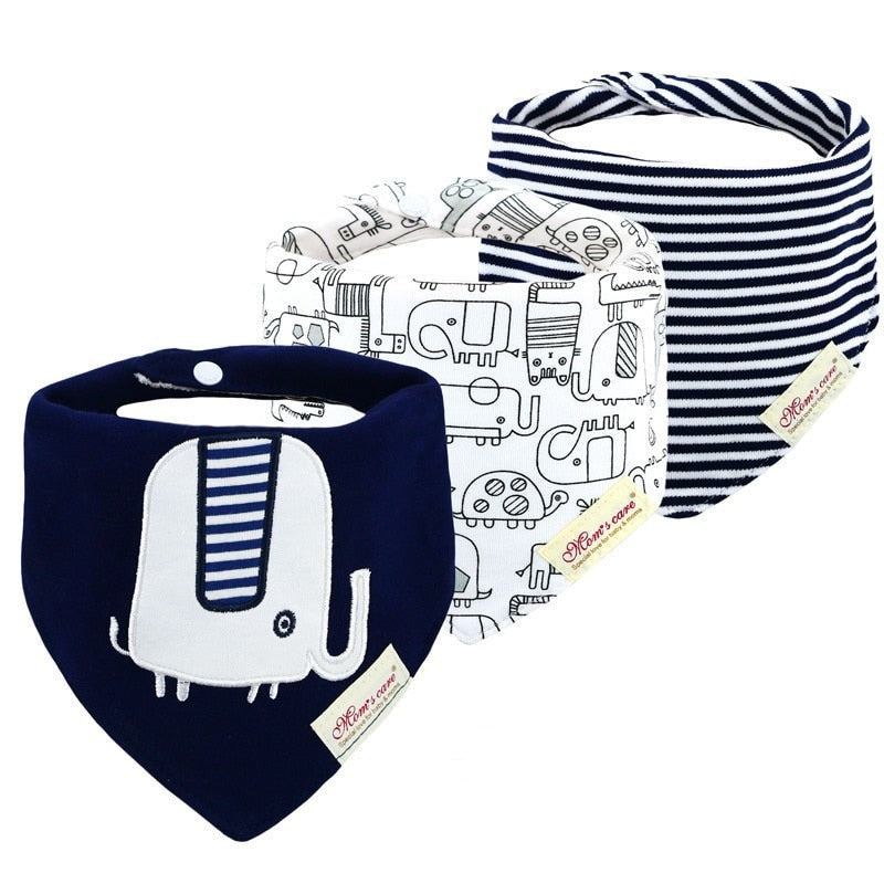 Cute Bandana Bib Set (3pcs)