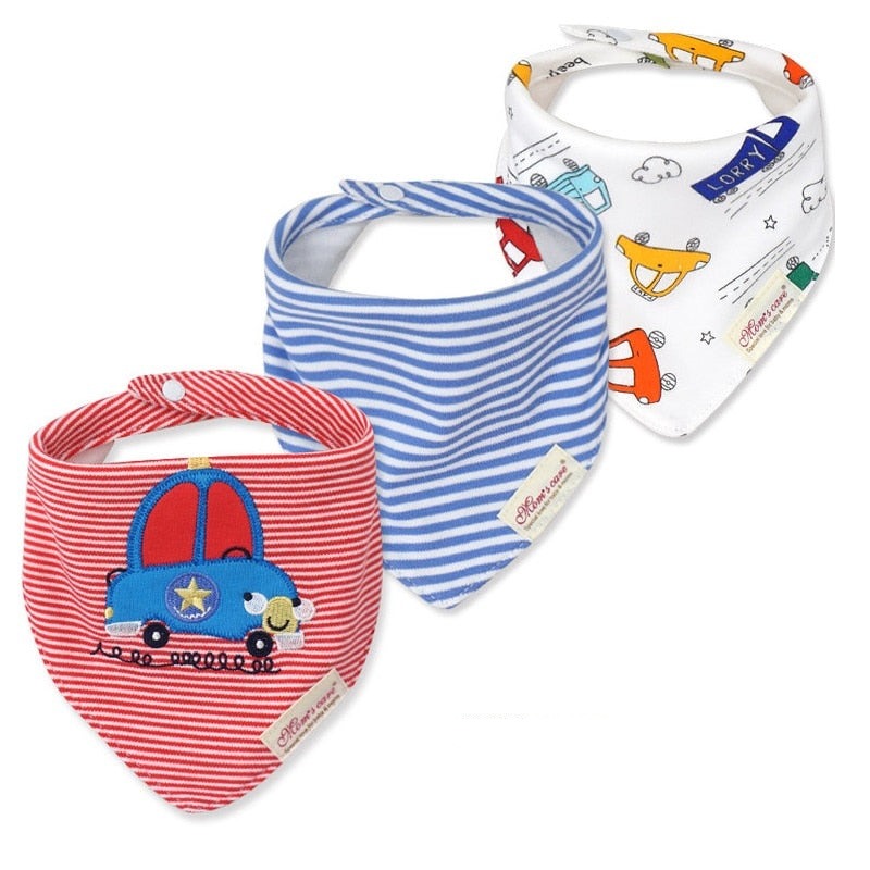 Cute Bandana Bib Set (3pcs)