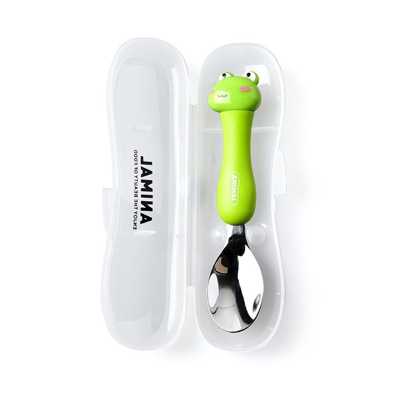 Cartoon Animal Kids Fork & Spoon Set