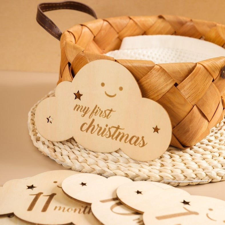 Wooden Baby Milestone Cards