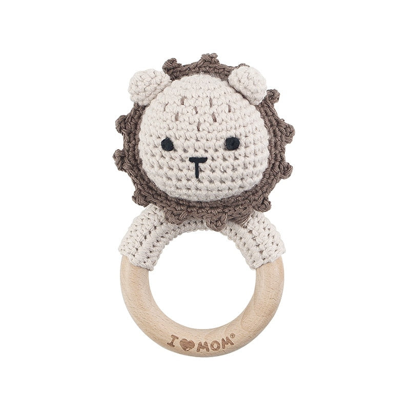 Cute Crochet Animal Rattle Toy