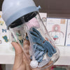 Cute Animal Feeding Bottle With Straw