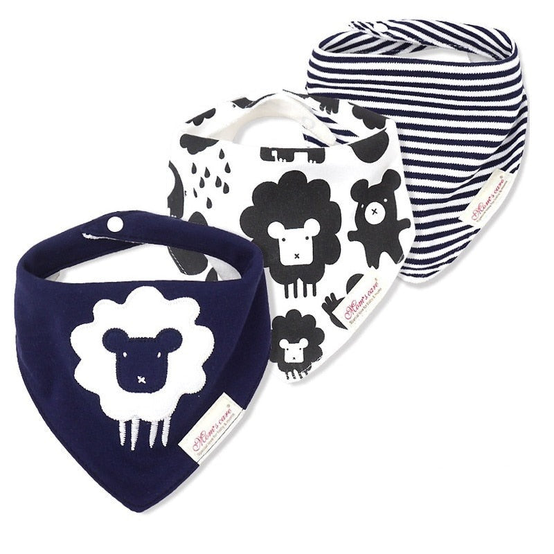 Cute Bandana Bib Set (3pcs)