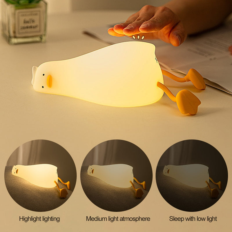 Silicone Squishy Duck Lamp
