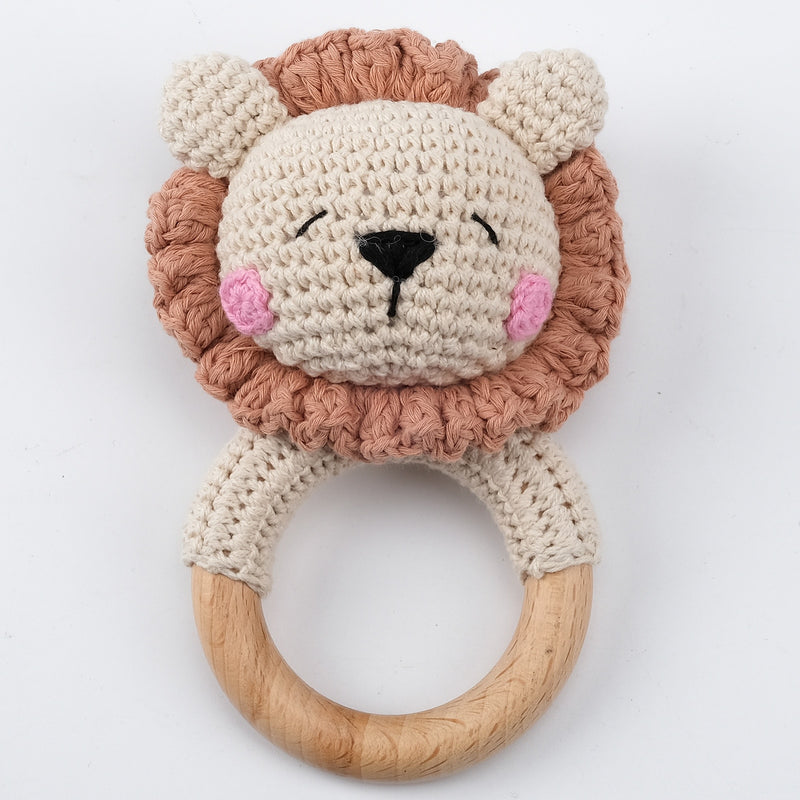Cute Crochet Animal Rattle Toy