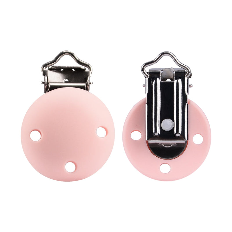 Round Shaped Pacifier Clips (5pcs)