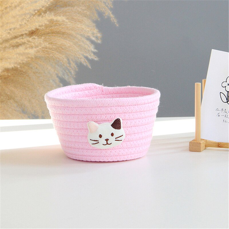 Cartoon Animals Hand Woven Basket
