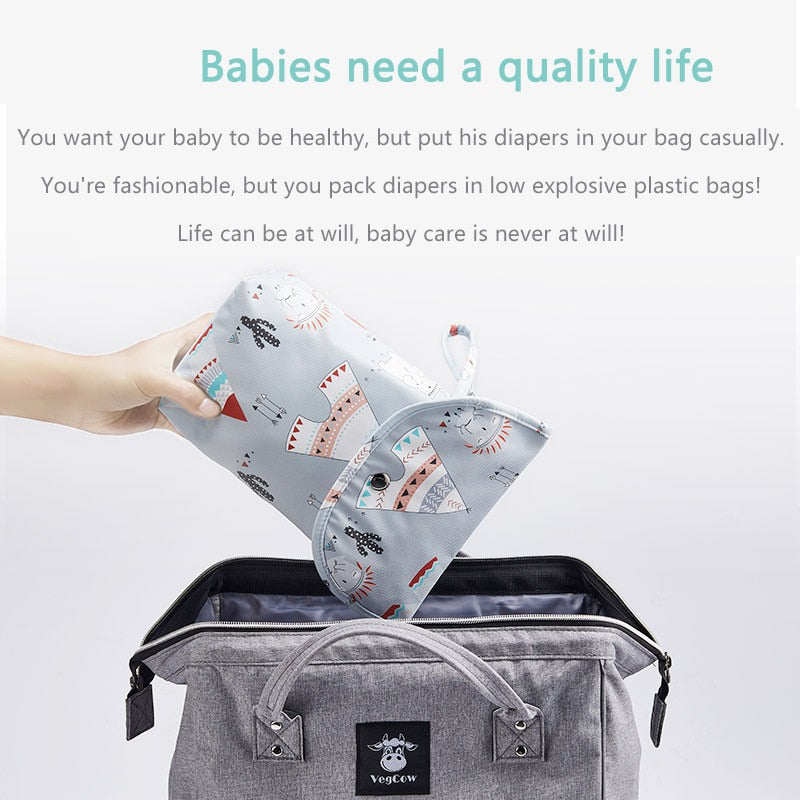 Cute Waterproof Baby Nappy/Diaper Bag