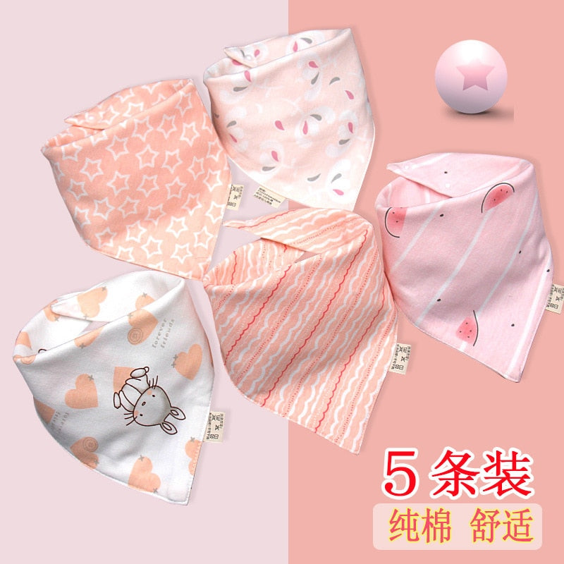 Triangle Scarf Bibs (5 pieces)