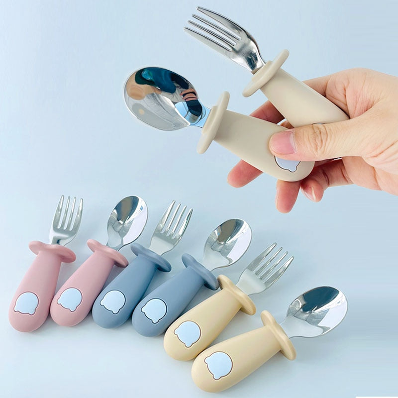 Cute Bear Baby Cutlery