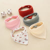 Snap Button Cotton Bibs (5pcs)