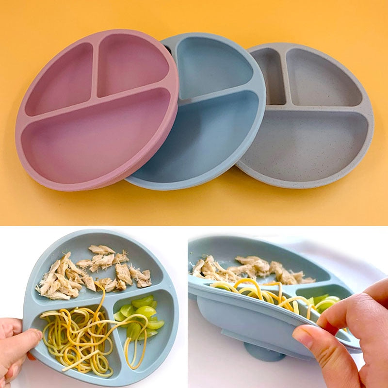 Baby Silicone Plate & Bib