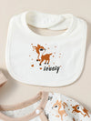 Baby Animal Print Jumpsuit Set 4PCS