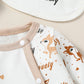 Baby Animal Print Jumpsuit Set 4PCS