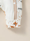 Baby Animal Print Jumpsuit Set 4PCS