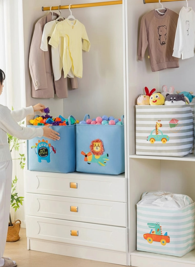 Cute Animal Linen Storage Baskets for Kids