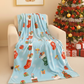 Christmas Flannel Blanket Soft Cozy Holiday Throw