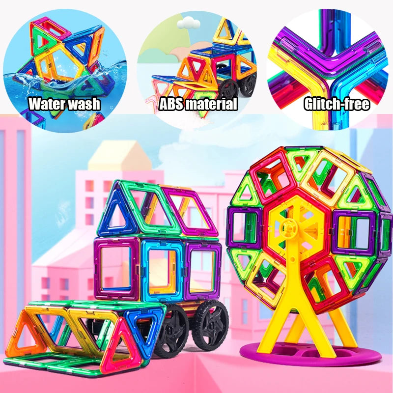 Magnetic Building Blocks Set for Kids | Creative Construction Toy