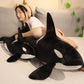 Orca Whale Plush Toy - Soft Black & White Stuffed Sea Animal for Kids