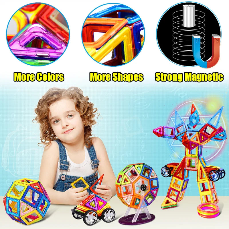 Magnetic Building Blocks Set for Kids | Creative Construction Toy